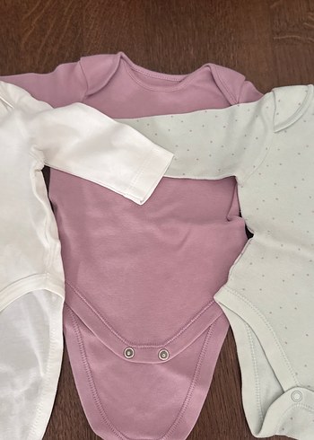 Uzun Kollu Bebek Kız Body Seti, Dantel Detaylı - Görsel 5