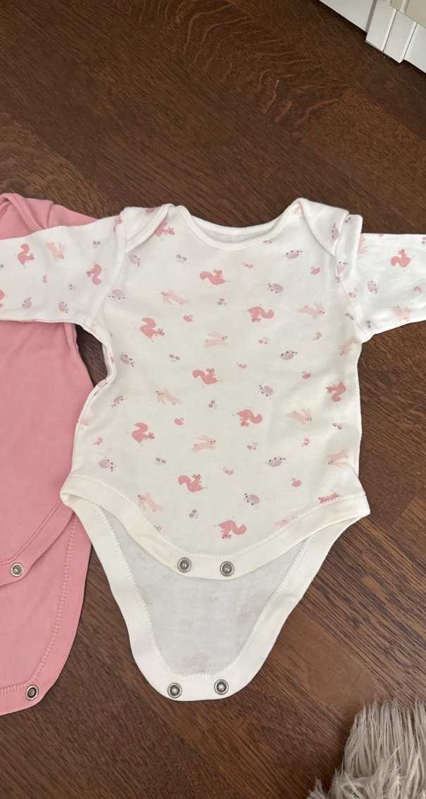 Uzun Kollu Bebek Kız Body Seti, Dantel Detaylı - Görsel 2