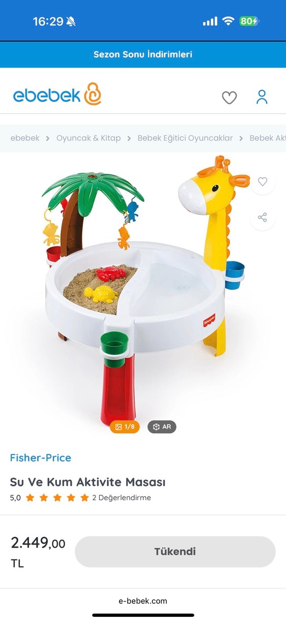 Fisher-Price Su ve Kum Aktivite Masası - Görsel 2