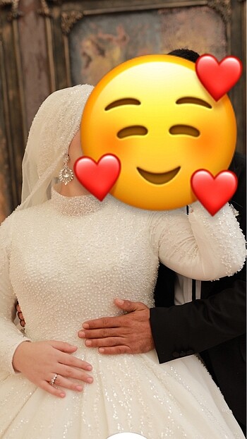 48 Beden beyaz Renk Gelinlik