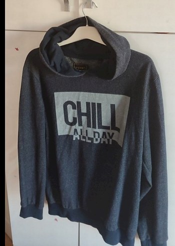 Gri Baskılı Rahat Kesim Sweatshirt Koton Marka