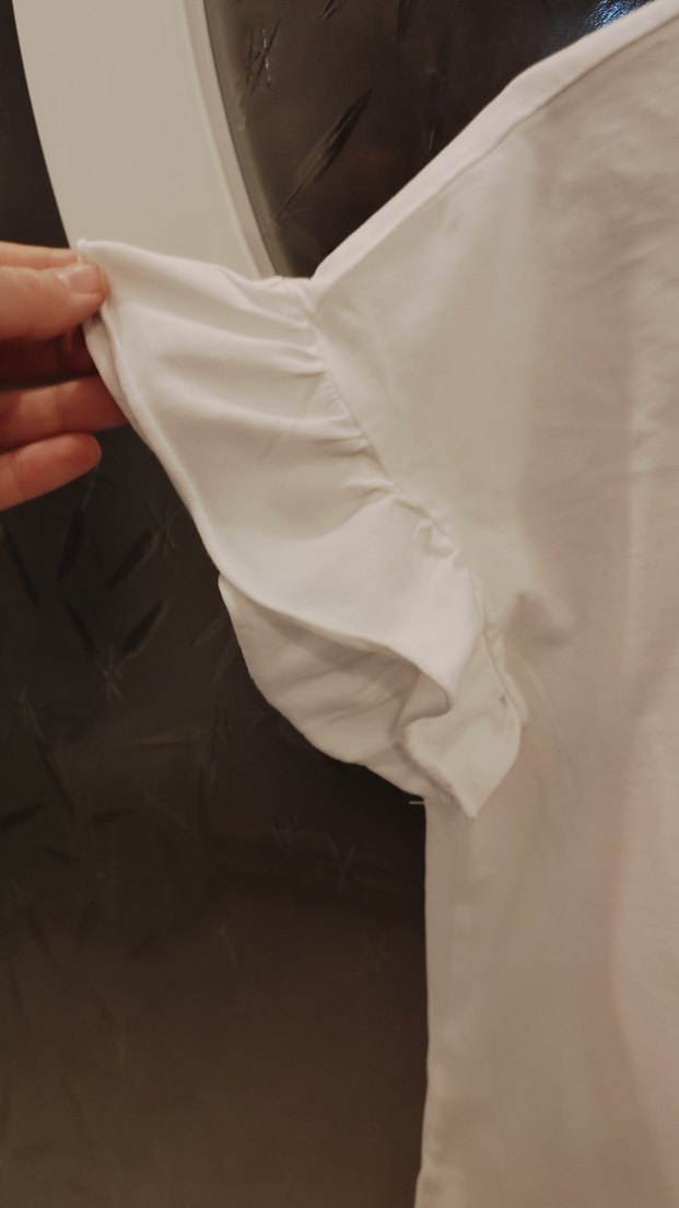 LC Waikiki Beyaz Kız Çocuk Payetli Baskılı Tişört - Görsel 4