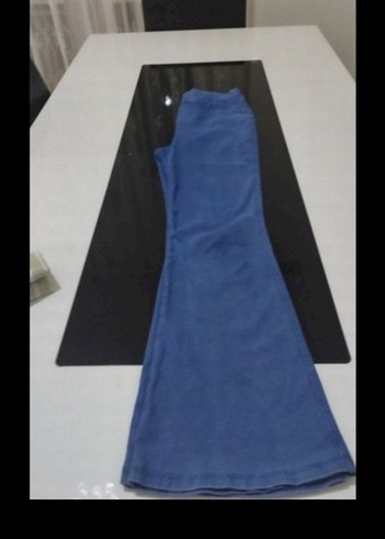 LC Waikiki Mavi Kız Çocuk İspanyol Paça Tayt Pantolon - Görsel 2