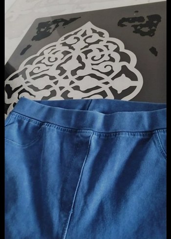 LC Waikiki Mavi Kız Çocuk İspanyol Paça Tayt Pantolon - Görsel 5