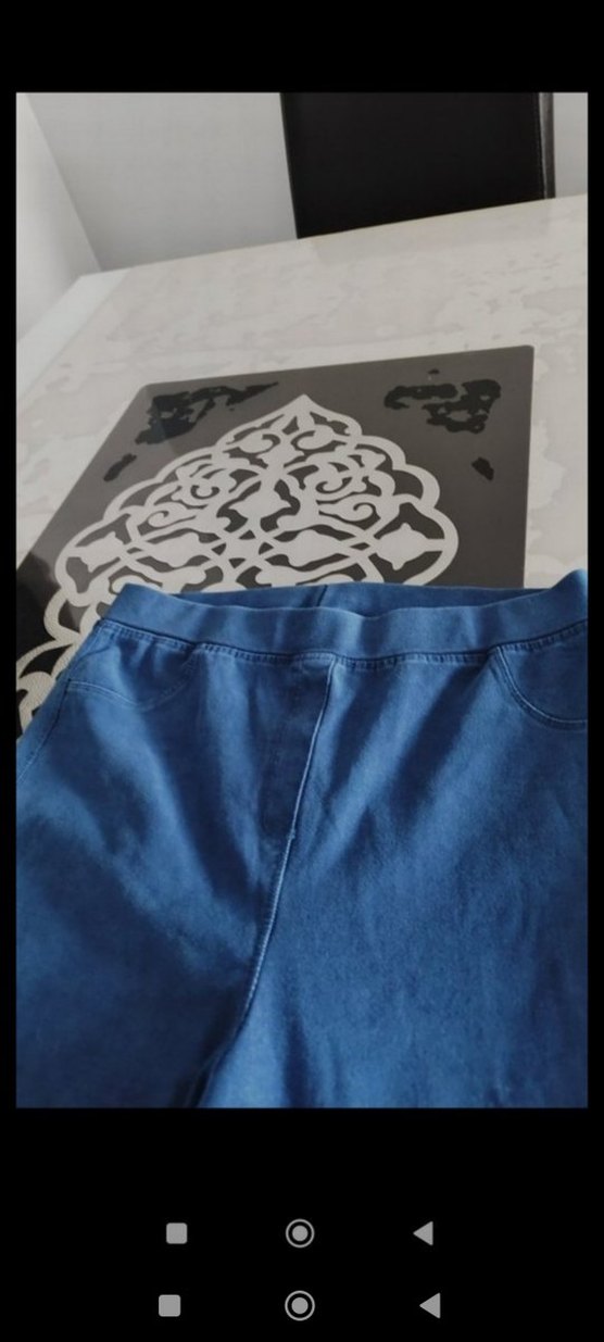 LC Waikiki Mavi Kız Çocuk İspanyol Paça Tayt Pantolon - Görsel 4