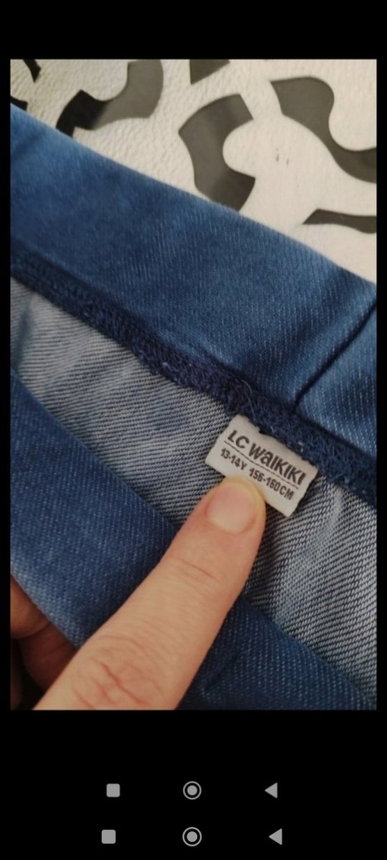 LC Waikiki Mavi Kız Çocuk İspanyol Paça Tayt Pantolon - Görsel 3