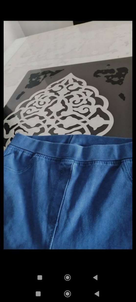 LC Waikiki Mavi Kız Çocuk İspanyol Paça Tayt Pantolon - Görsel 5