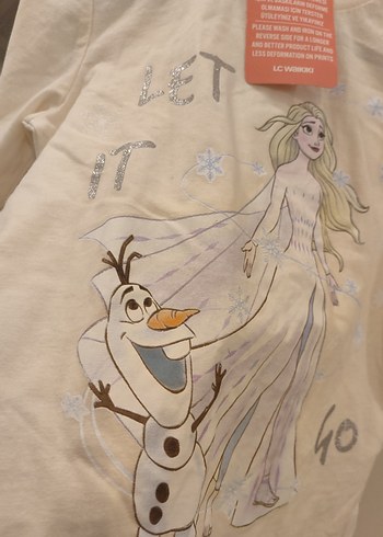 LC Waikiki Kız Çocuk Uzun Kollu Frozen Tişört - Görsel 3