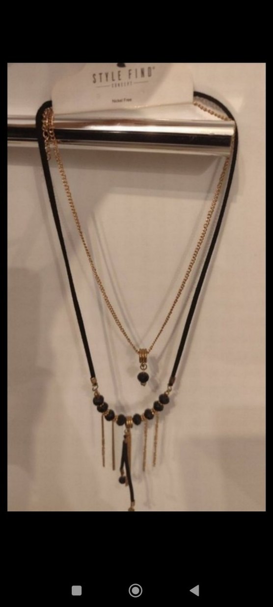 Bohem Zincir  Ve Deri Detaylı Uzun Kadın Kolye - Görsel 5