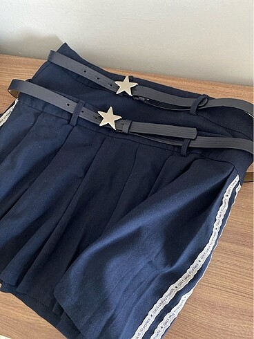 Bershka Pileli Mini Etek