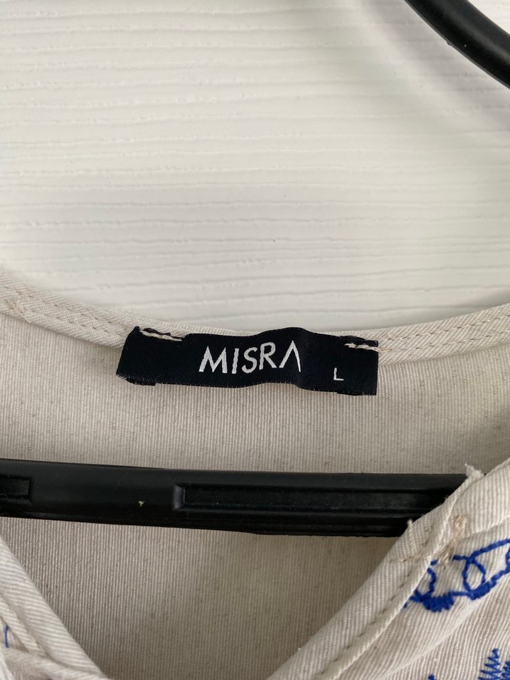 Nakışlı Bohem Uzun Keten Elbise - Görsel 4