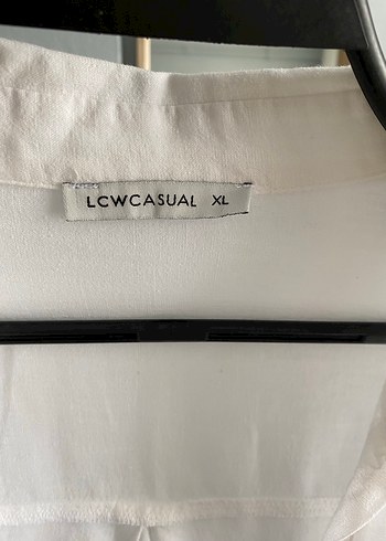 Beyaz Kadın Keten Gömlek - Görsel 2