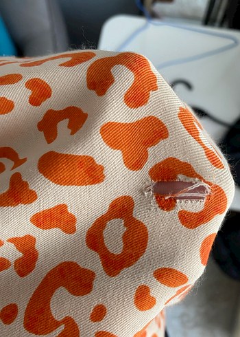 Turuncu Volanlı Bohem Midi Etek - Görsel 4