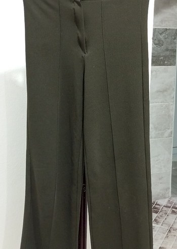 Kadın Haki Kumaş Pantolon, Ofis Şıklığı