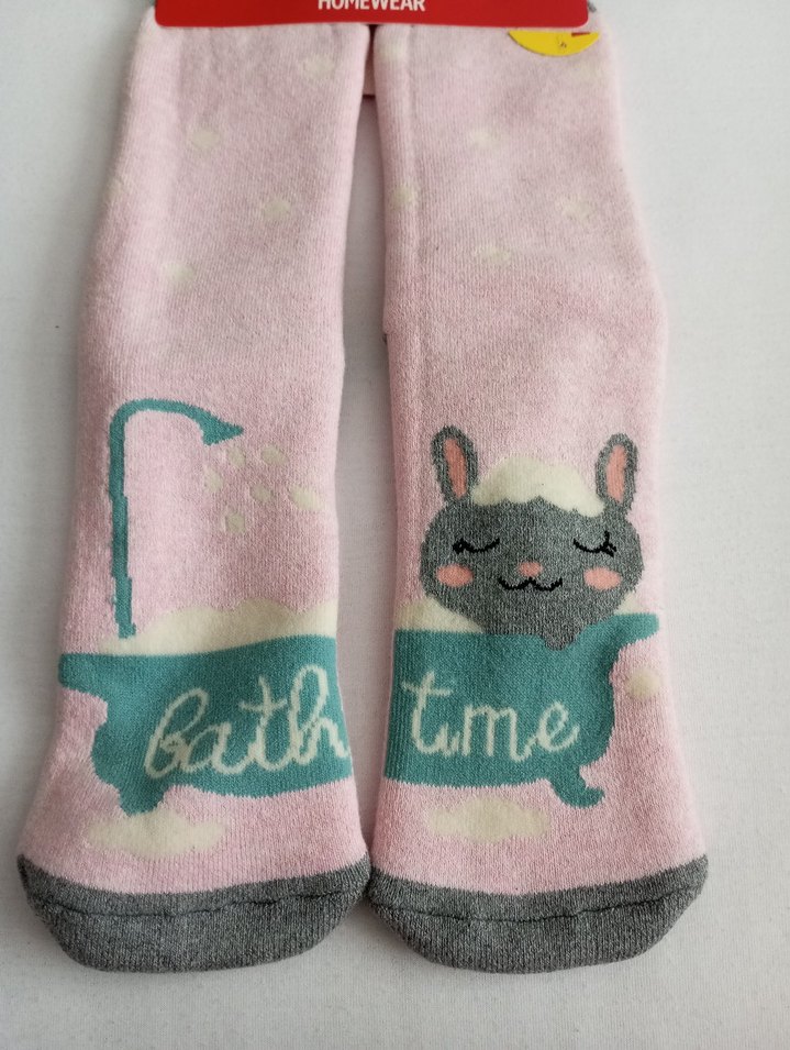 Pembe Kız Çocuk Ev Terliği Çorapları - Görsel 2