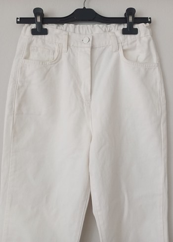 Diğer Beyaz Regular Fit Kadın Pantolon