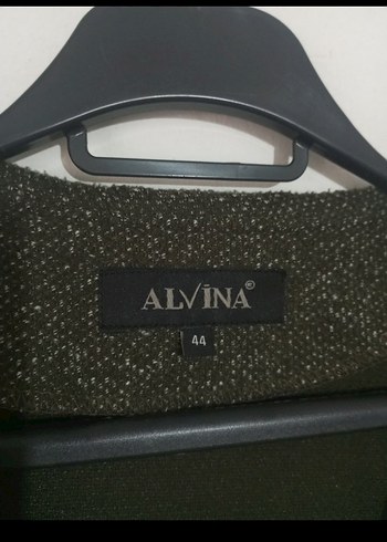 Uzun hâkî Kadın Fermuarlı Kaban - Görsel 6