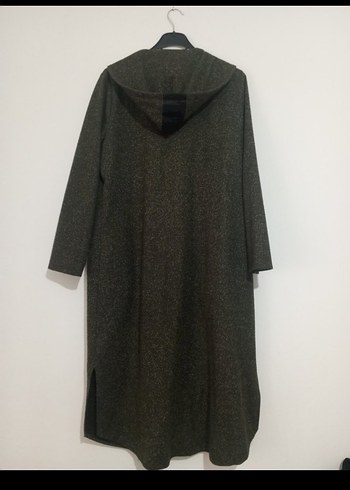 Uzun hâkî Kadın Fermuarlı Kaban - Görsel 3