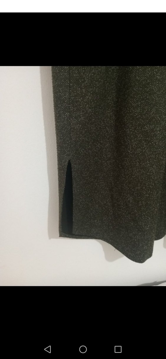 Uzun hâkî Kadın Fermuarlı Kaban - Görsel 5