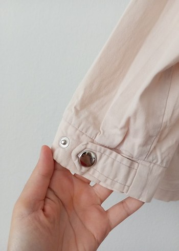 Nakışlı Bej Kadın Keten Ceket - Görsel 5