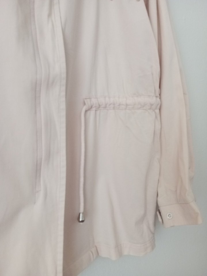 Nakışlı Bej Kadın Keten Ceket - Görsel 4