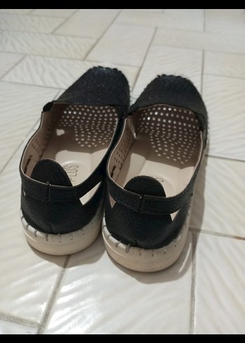 Siyah Kadın Dolgu Topuk Espadril - Görsel 5