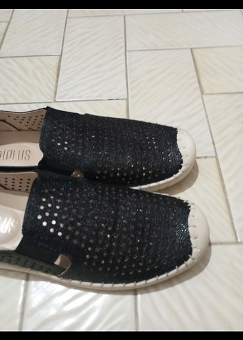 Siyah Kadın Dolgu Topuk Espadril - Görsel 4