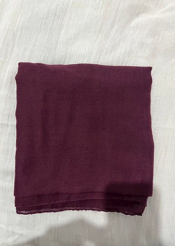 Bordo Keten Kadın Şal