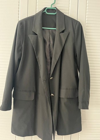 LC Waikiki Düğmeli Siyah Kadın Blazer Ceket