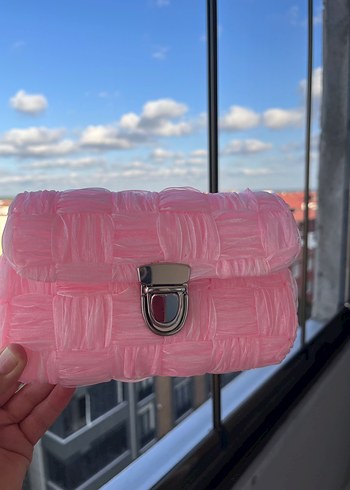 Diğer Pembe Tokalı Kadın El Çantası