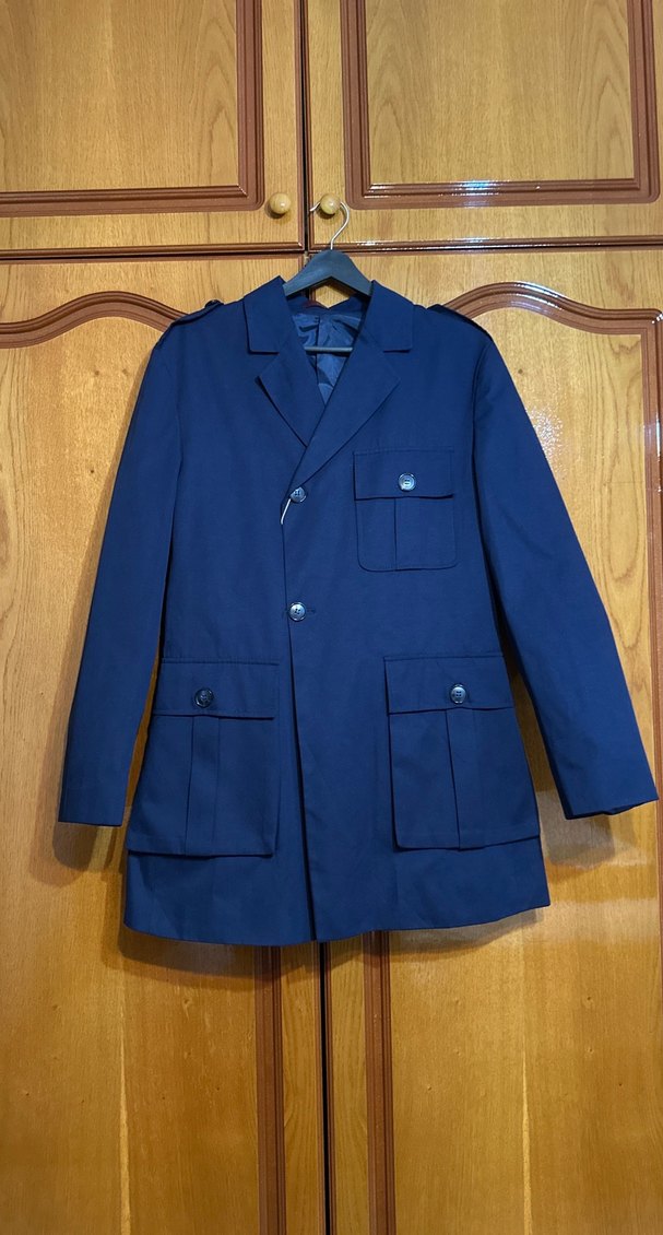 Kemerli Lacivert Midi Erkek Trençkot - Görsel 3