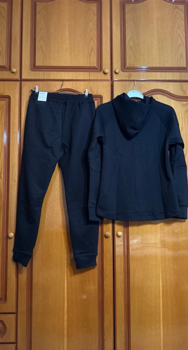 Siyah Kadın Fermuarlı Eşofman Takımı - Görsel 2