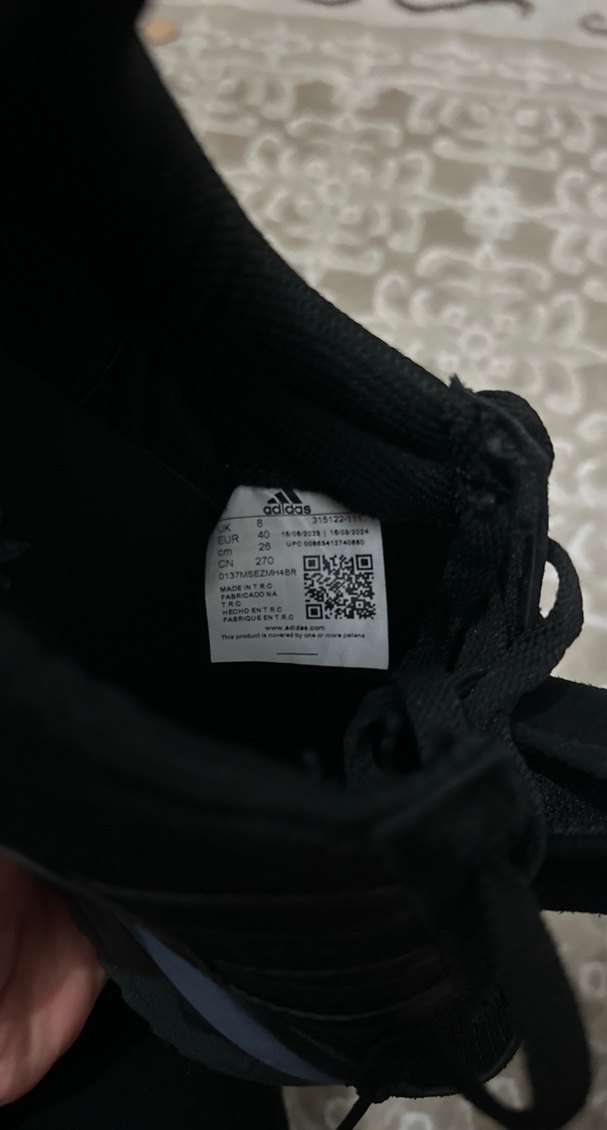 Siyah Adidas Spor Ayakkabı - Görsel 5