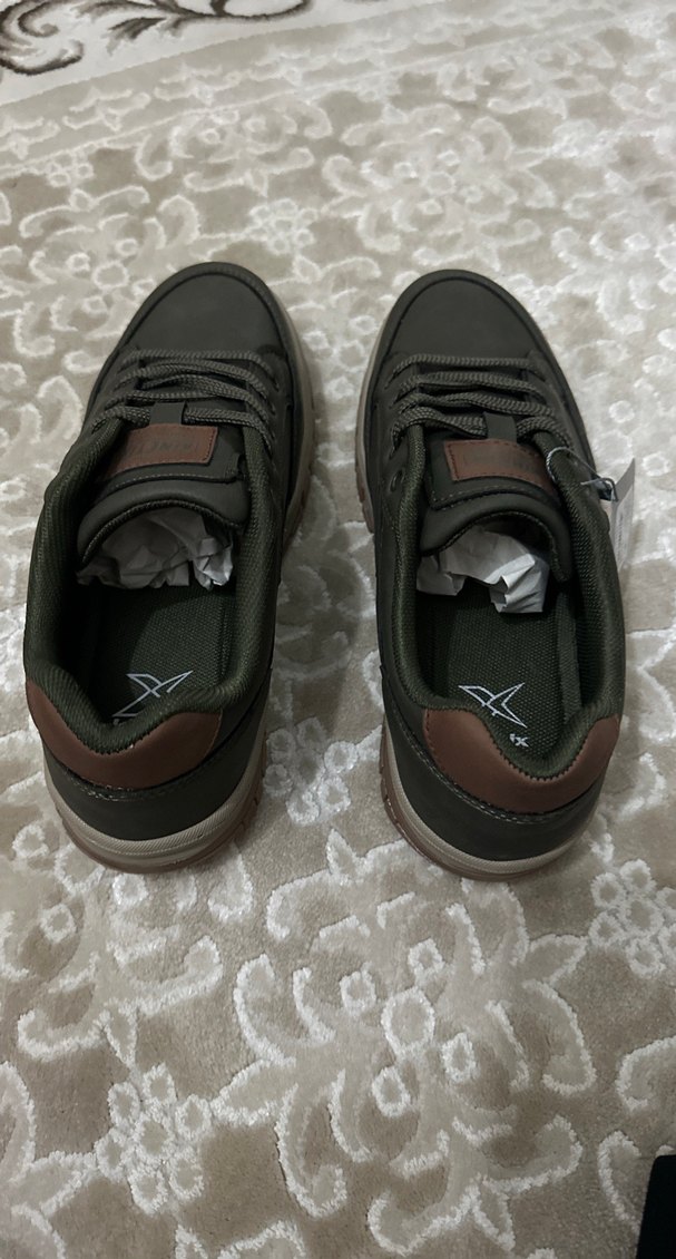 Kahverengi Bağcıklı Erkek Sneakers - Görsel 2