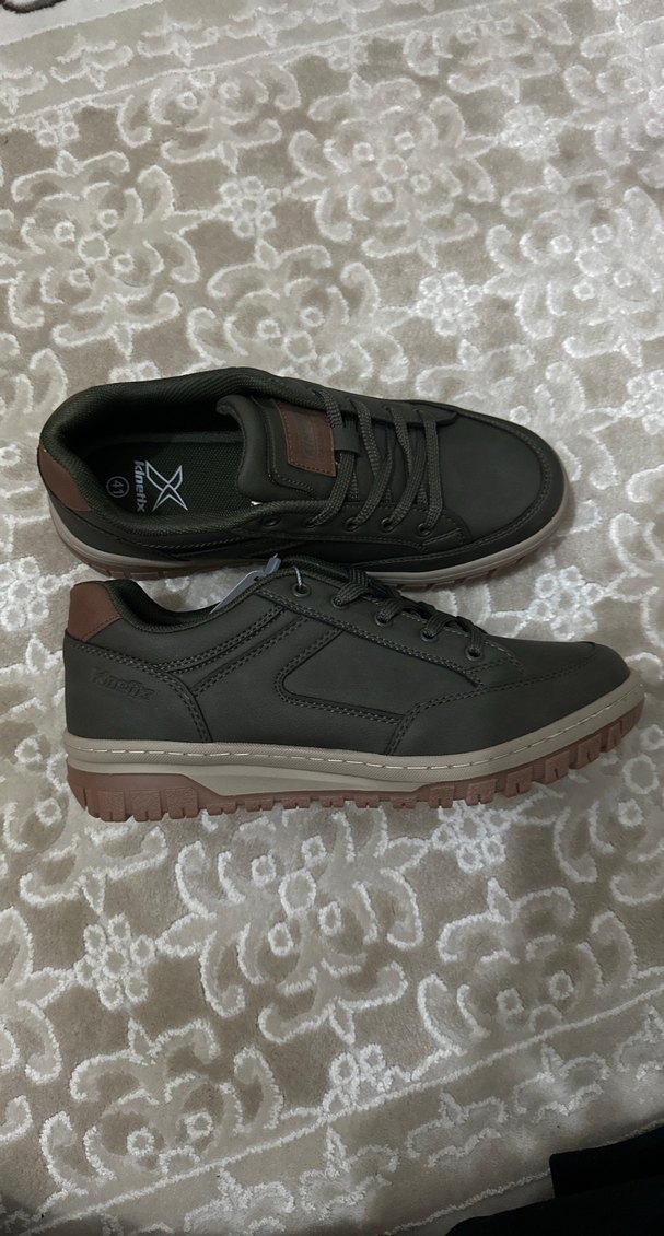 Kahverengi Bağcıklı Erkek Sneakers - Görsel 3