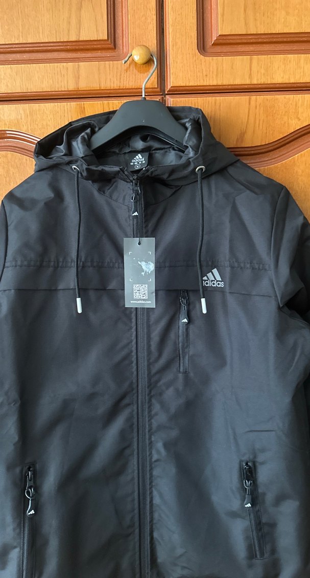 Erkek Siyah Kapüşonlu Fermuarlı Yağmurluk - Görsel 4