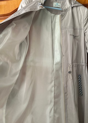 Bej Uzun Düğmeli Pardesü - Görsel 3