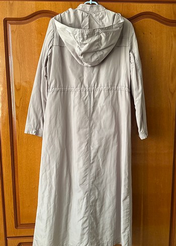 Bej Uzun Düğmeli Pardesü - Görsel 2