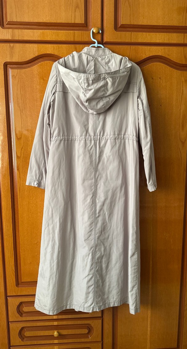 Bej Uzun Düğmeli Pardesü - Görsel 2