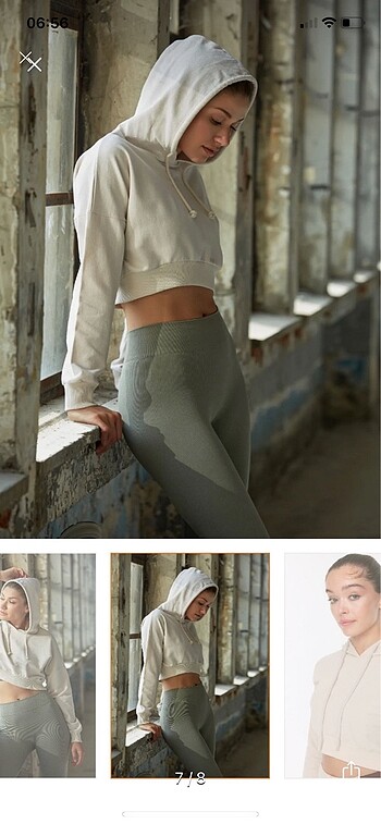 Trendyolmilla taş crop Sweatshirt