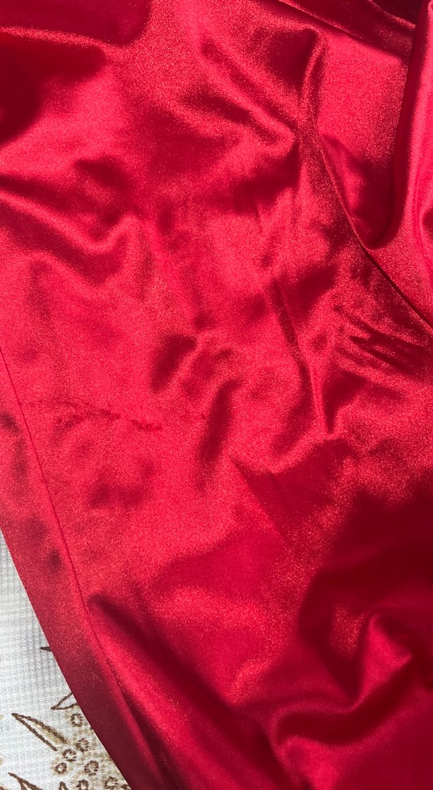 tek kol saten drapeli abiye - Görsel 3