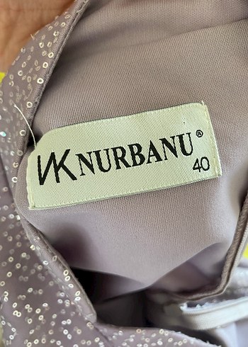 Tesettür Pullu Lila Abiye ve Uyumlu Saten Şal - Görsel 10