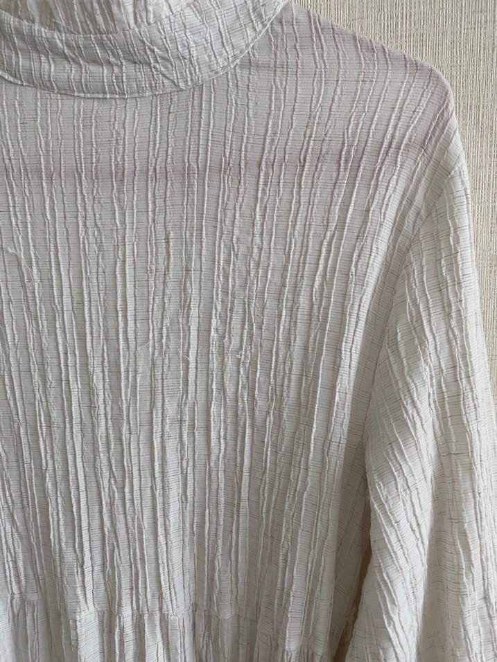 Beyaz Bohem Uzun Elbise - Görsel 2