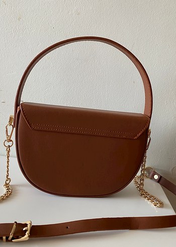 Levidor Zincir Detaylı Kahverengi Kadın Çanta - Görsel 7