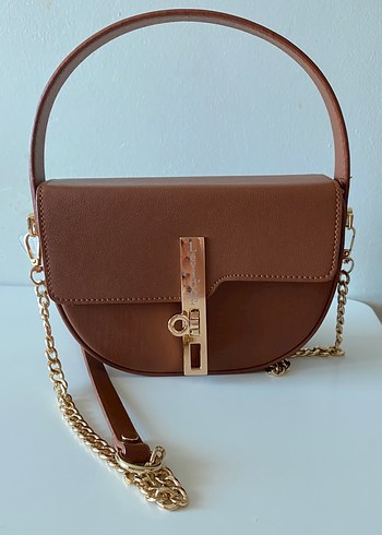 Levidor Zincir Detaylı Kahverengi Kadın Çanta - Görsel 6