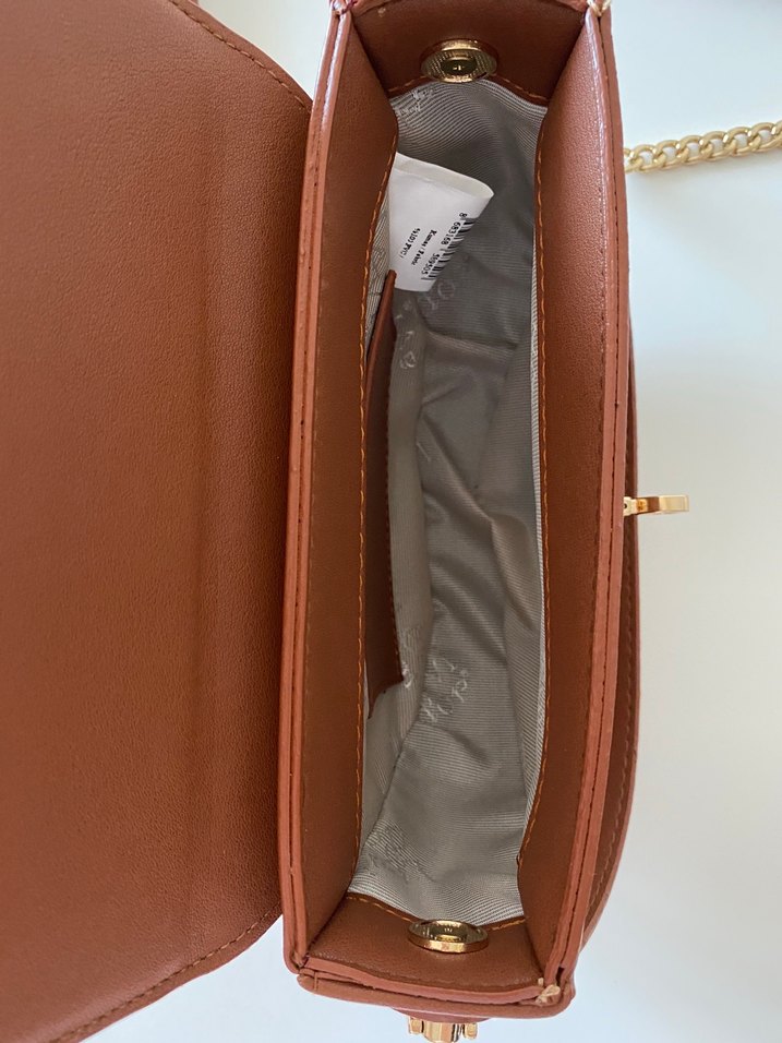 Levidor Zincir Detaylı Kahverengi Kadın Çanta - Görsel 4