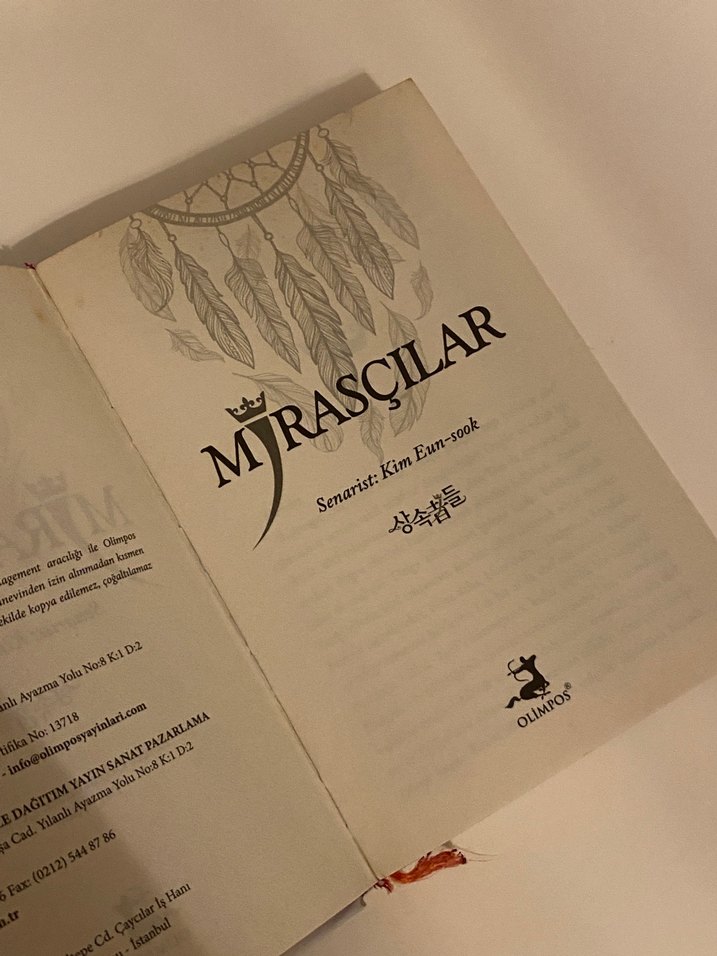 Mirasçılar Kore Kitabı, Romanı - Görsel 3