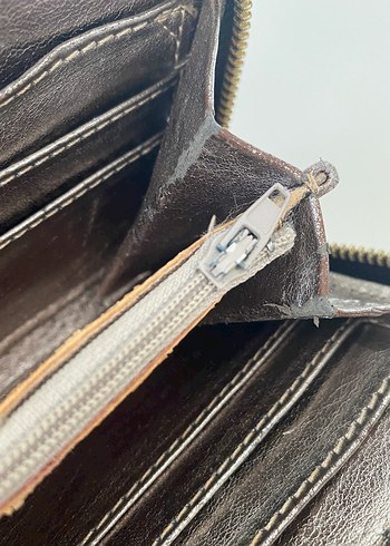 Polo Siyah Desenli Fermuarlı Kadın Cüzdanı - Görsel 5