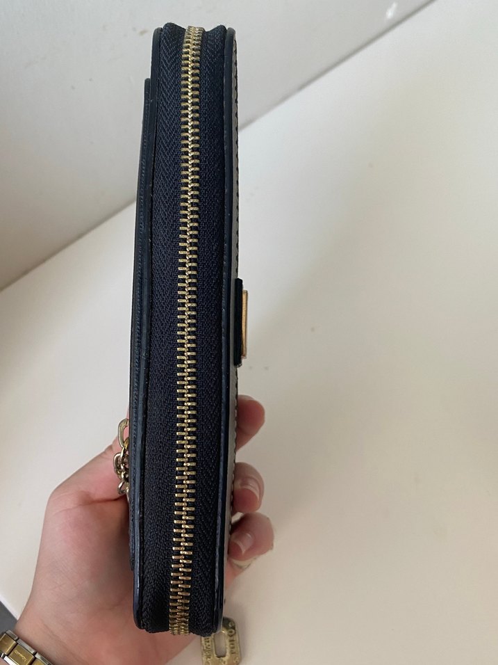 Polo Siyah Desenli Fermuarlı Kadın Cüzdanı - Görsel 3