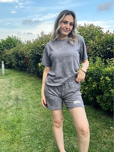 Gri Vintage Tarz Eşofman Takımı - Görsel 3